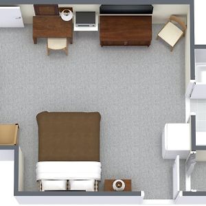 Zimmer mit 1 Zimmer mit Queensize-Bett